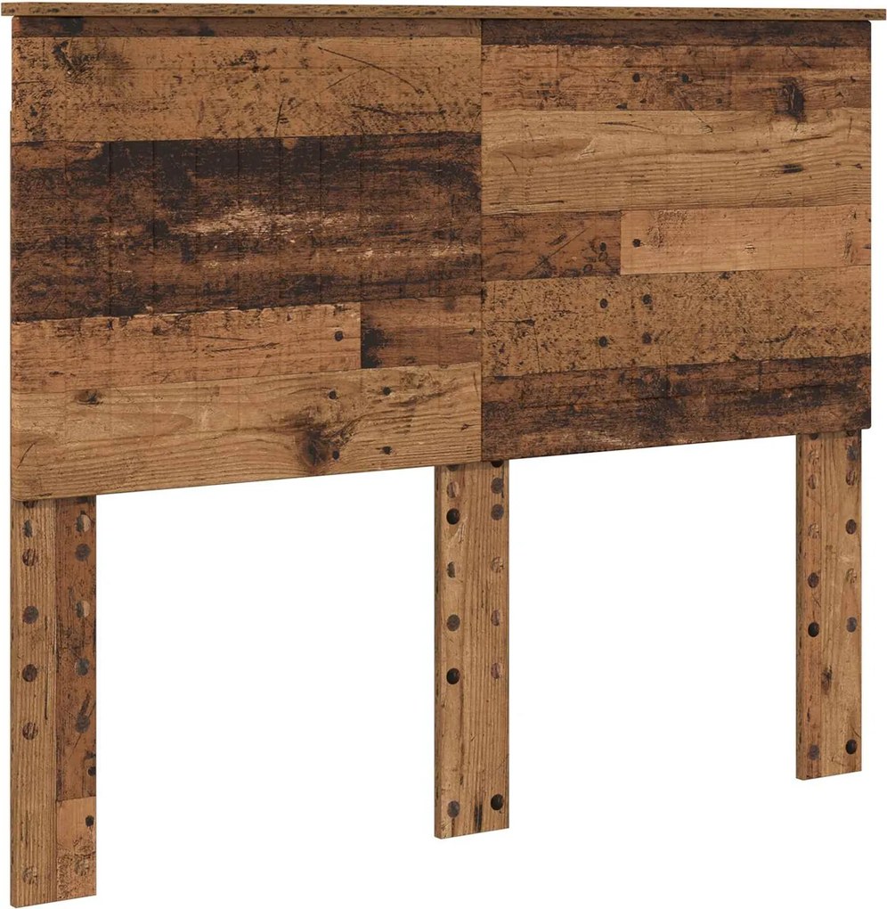 vidaXL Fejtámla fejtámlával Öreg fa 120 cm Faanyag