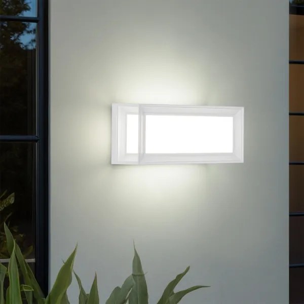 Brilagi - PARKER LED kültéri fali lámpa érzékelővel, 12W/230V, fehér, IP44