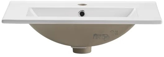 COMAD UM-2060RB DANCE 60 - Beépíthető mosdó 62x40 cm, kerámia, fényes fehér