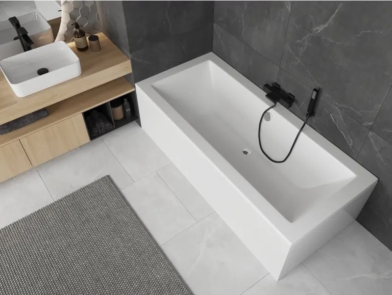 Mexen Cube téglalap alakú kád 170 x 80 cm burkolattal, fehér - 55051708000X