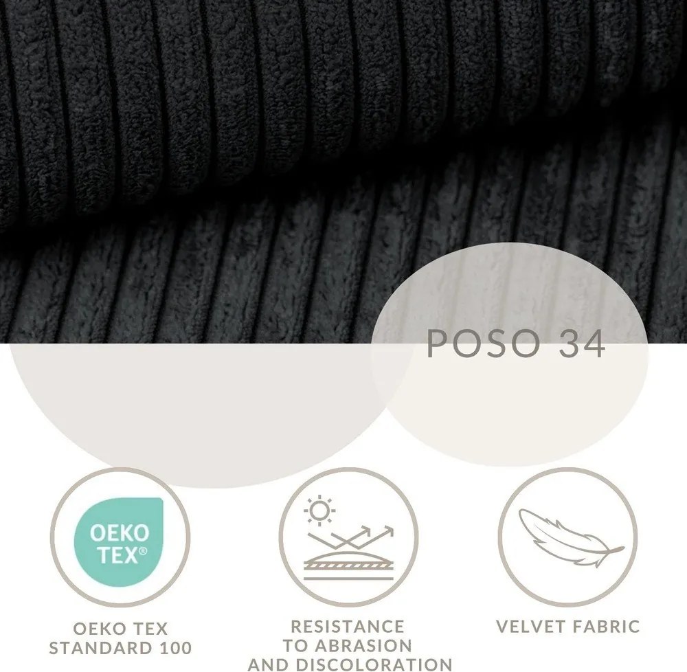 Antracitszürke ágyneműtartós boxspring ágy 160x200 cm Tasca – Maison de Rêve