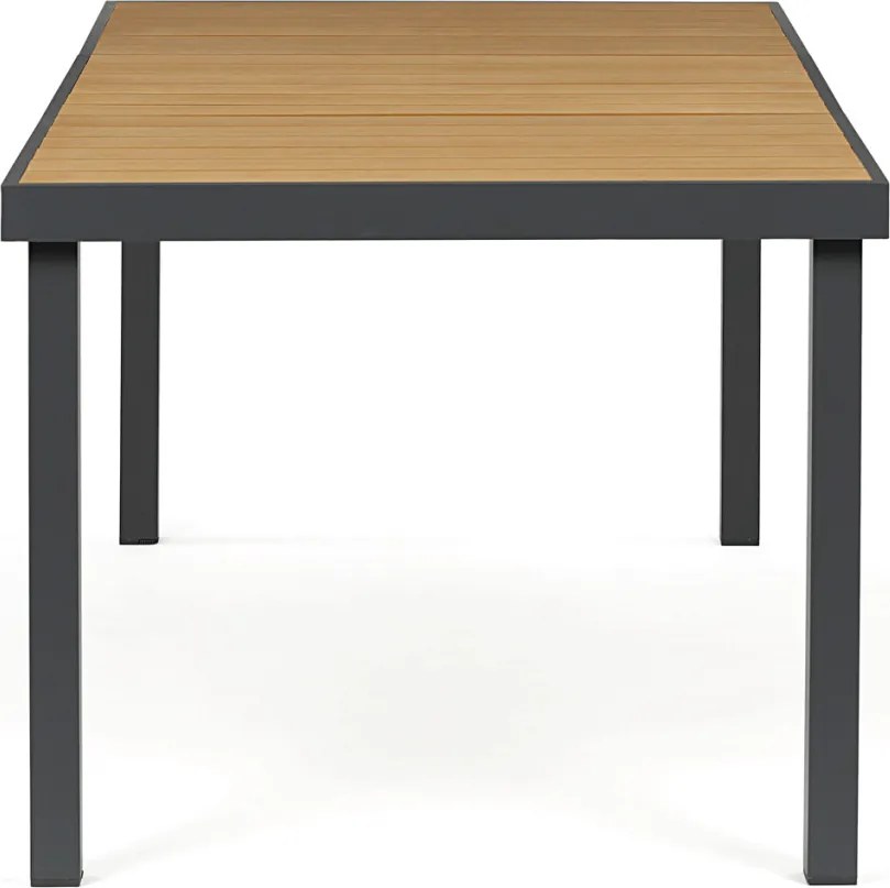 AZT-W1408 szürke alumínium-polywood kerti asztal 190x90 cm