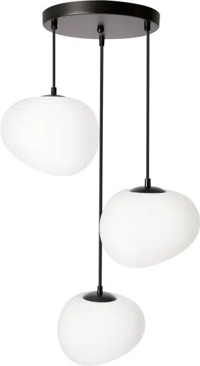 BRILAGI - Kábeles csillár PEBBLES 3xE27/40W/230V átm. 42 cm fekete