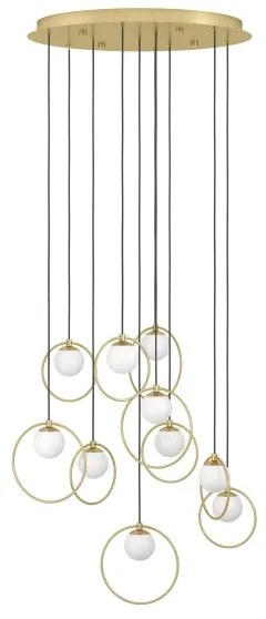 Eglo 390345 - LED Dimmelhető csillár zsinóron PORTOCOLOM 10xLED/3W/230V átm. 58 cm