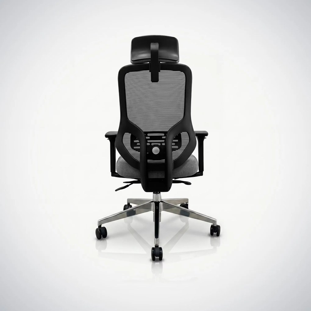 Ergonomikus hálós irodai szék sötétszürke AXIS