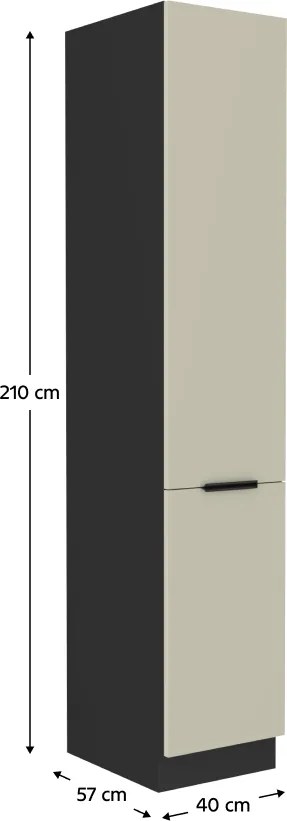 Magas szekrény, kasmír/fekete, ARAKA 40 DK-210 2F