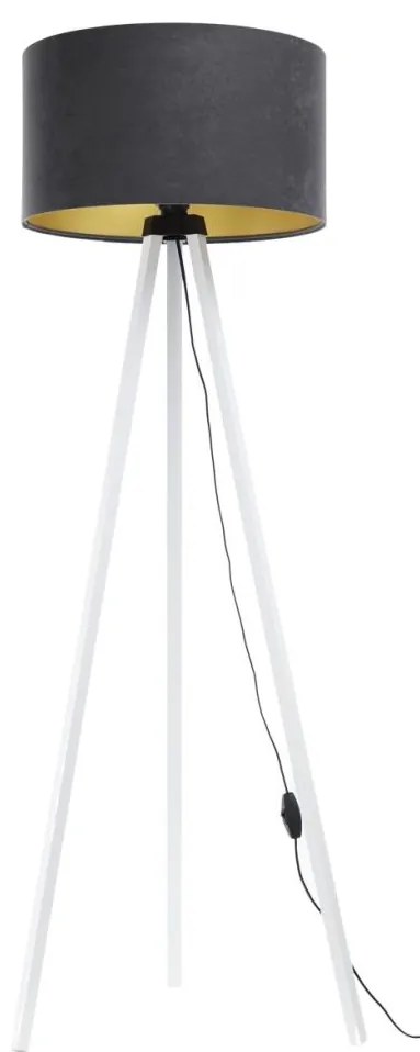 Állólámpa STANDART 1xE27/60W/230V szürke/fehér