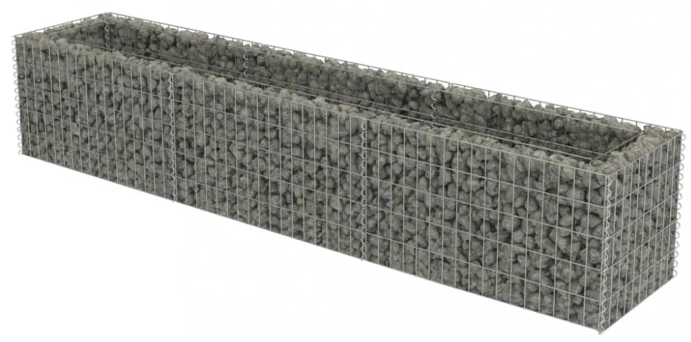 horganyzott acél gabion magaságyás 270 x 50 x 50 cm