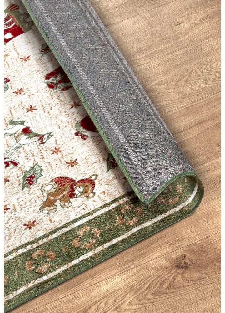 Zöld pamutkeverék szőnyeg karácsonyi mintával 160x230 cm Toy's Delight Green Christmas – Villeroy&amp;Boch