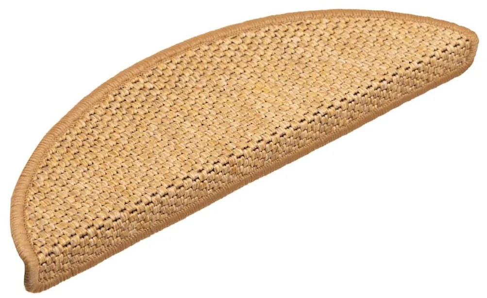 15 db szizálhatású szizálszínű öntapadó lépcsőszőnyeg 56x17x3cm