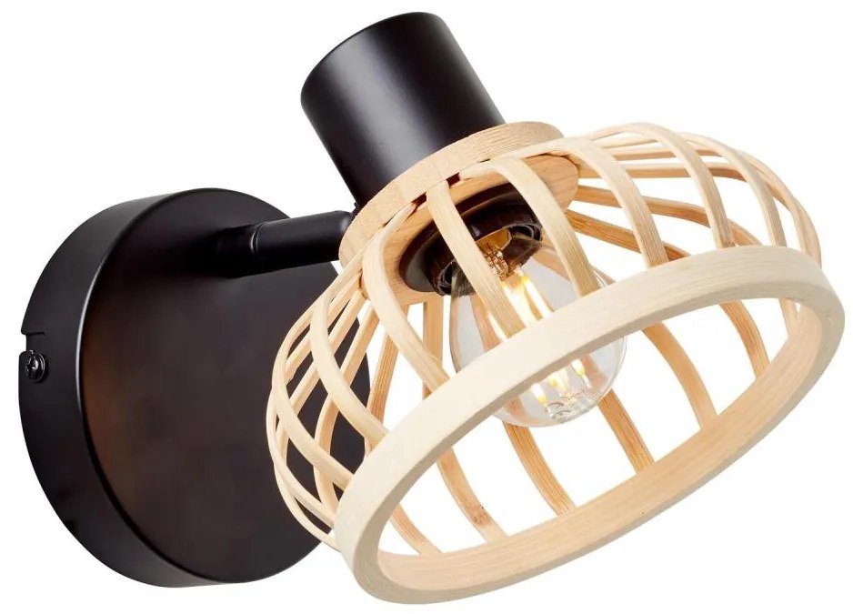 Brilliant - Fali lámpa NORAH 1xE14/28W/230V bambusz