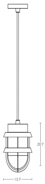 Zambelis E172 - Kültéri csillár 1xE27/40W/230V IP54 barna