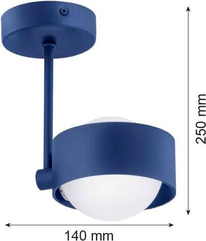 ARGON 8062 MASSIMO PLUS Modern Mennyezeti Lámpa Sötétkék, Opál Szőnyeg G9 IP44