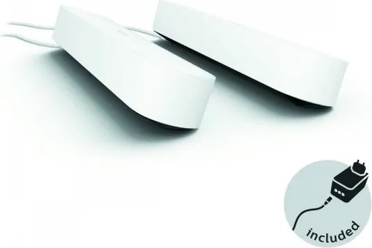 Philips - 2x LED RGB állítható asztali lámpa Hue AMBIANCE LED/6W/230V fehér