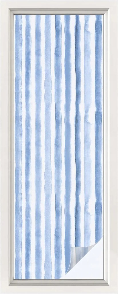 Öntapadós Ablakfólia Adatvédelem Kék csíkos 50x146 cm