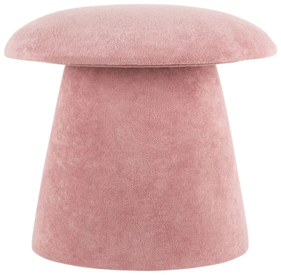 Világos rózsaszín bársony puff Mushroom – Leitmotiv