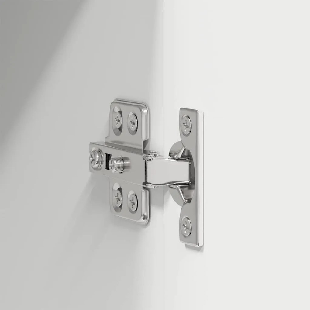 Függő szekrény polcokkal Riga Fehér 80 x 31 x 100 cm Faanyag