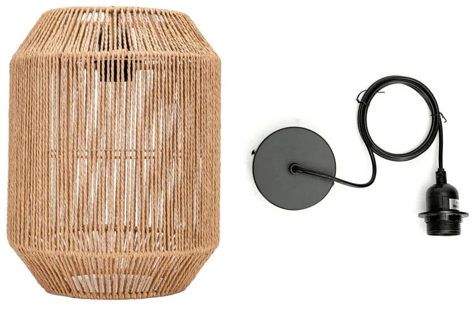 Aigostar - Csillár zsinóron 1xE27/60W/230V bézs