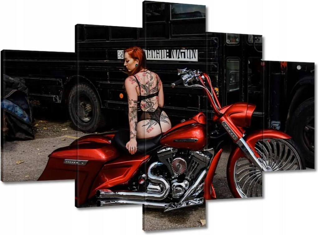 Festmények 150x105 Hölgy a Harley-n