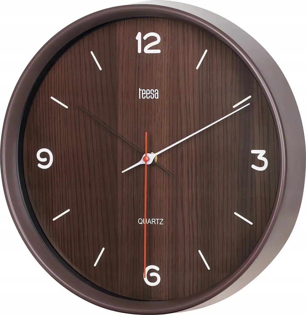 Teesa TSA0048DB Falióra 30cm, sötét fautánzat