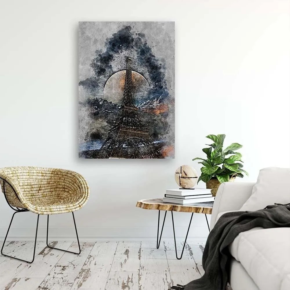 Gario Vászonkép Eiffel-torony ködben - Pau Fernandez Méret: 60 x 90 cm