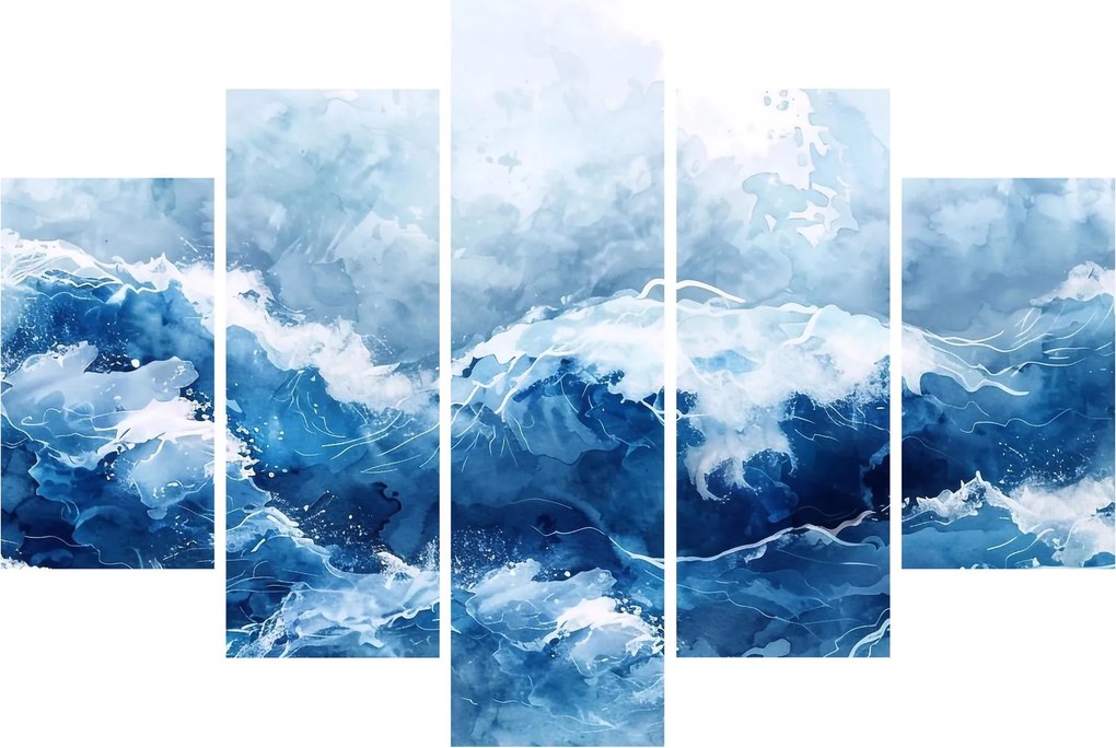 Kép - A tenger illusztrációja (150x105 cm)