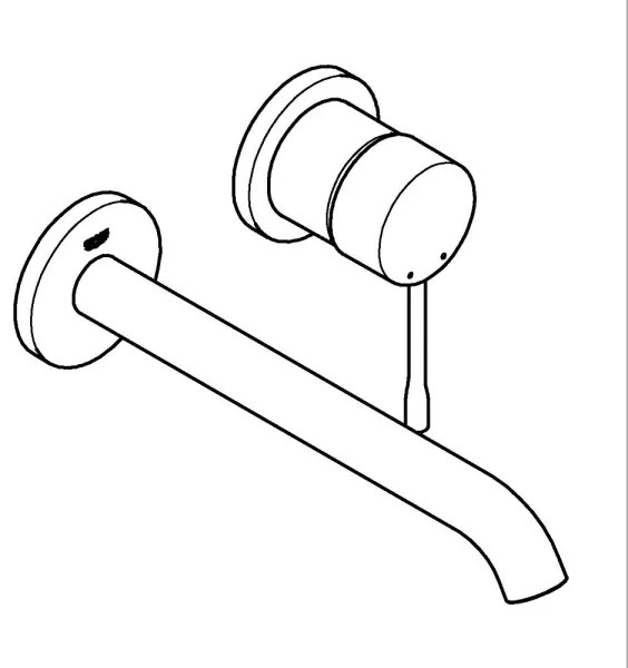 GROHE 19967AL1 - ESSENCE 230 mm kétlyukú mosdócsaptelep grafit