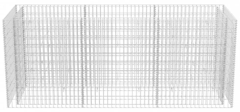 vidaXL acél gabion magaságyás 270 x 90 x 100 cm