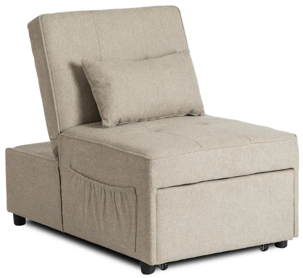 Ágyazható Fotel Bézs Színben. IBERIS 67 cm