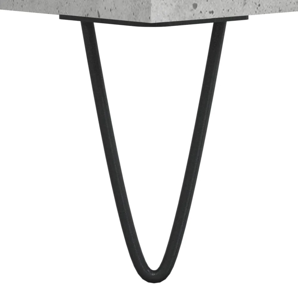 2 db betonszürke szerelt fa dohányzóasztal 50 x 46 x 35 cm