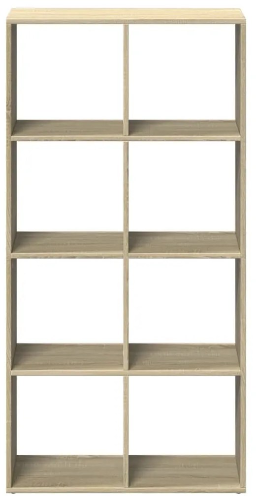 sonoma tölgy szerelt fa elválasztó könyvespolc 69,5x29x137,5 cm