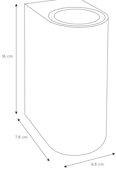 Lucide 69801/02/31 - Kültéri fali lámpa ZARO 2xGU10/35W/230V IP44 fehér