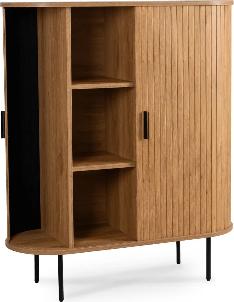 Komoda TRISH 100 cm Dwudrzwiowa Rozsuwana Dąb