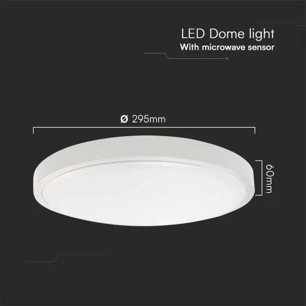LED Fürdőszobai mennyezeti lámpa érzékelővel LED/18W/230V 6500K IP44 fehér