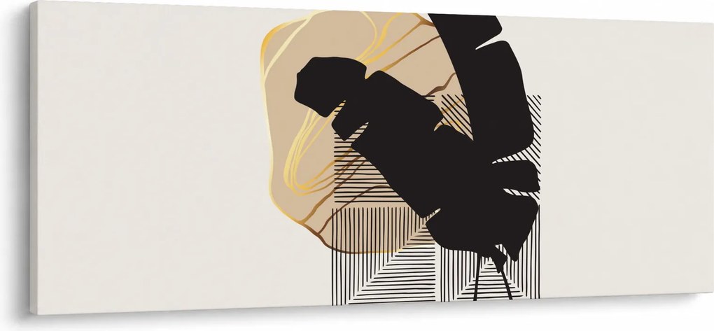Kép - Absztrakció trópusi levelekkel N⁰4 (120x50 cm)