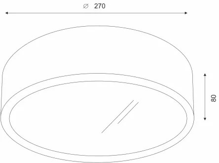 Brilagi - LED mennyezeti lámpa CARVALHO 1xE27/60W/230V tölgy-dió, átm. 27 cm
