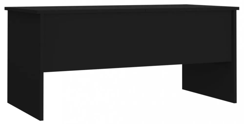 fekete szerelt fa dohányzóasztal 102 x 50,5 x 46,5 cm