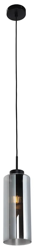 Art Deco lógólámpa fekete füstüveggel - Laura