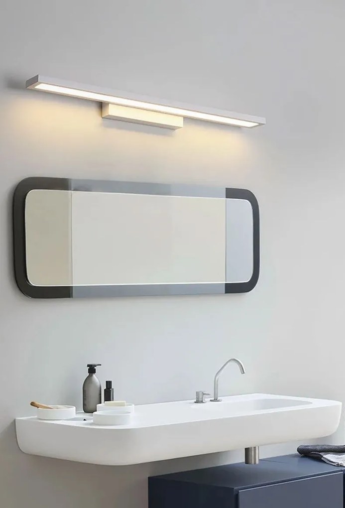 Fali LED LÁMPA APP840-1W TÜKÖR fölött 60CM FLAT Chrom