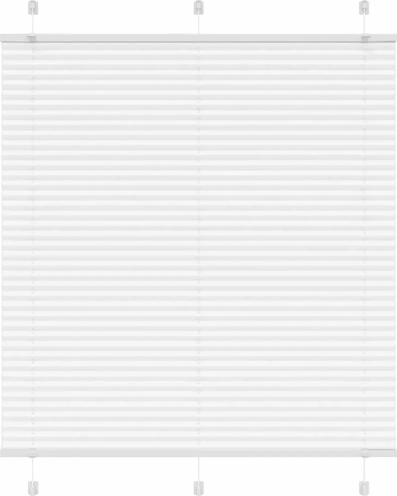 vidaXL pliszírozott redőny Fehér 120x150cm szövetszélesség 119,4cm