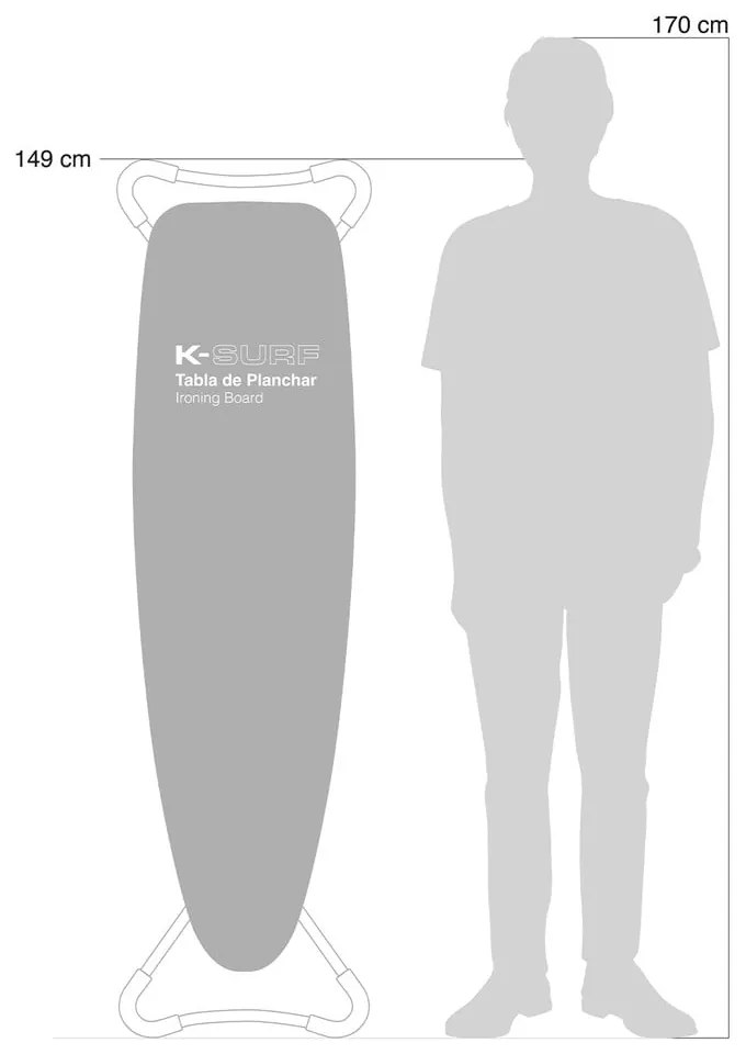 Vasalódeszka 130x37 cm K-Surf Salvia Tube – Rolser
