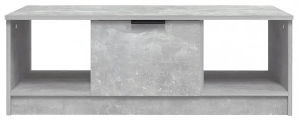betonszürke szerelt fa dohányzóasztal 102 x 50 x 36 cm