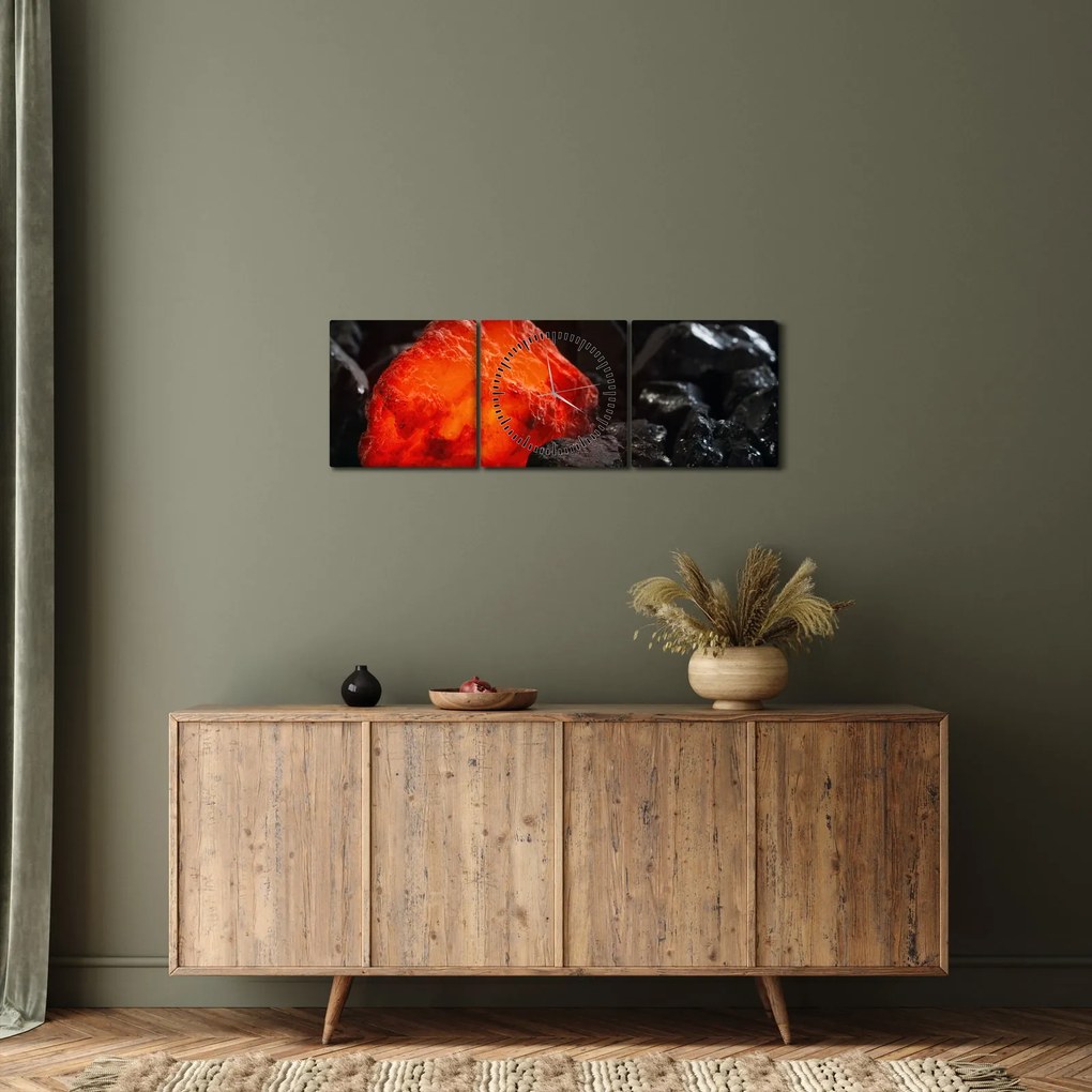 Kép - Izzó ásvány (órával) (90x30 cm)