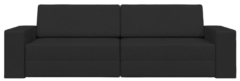 Földi Kanapéágy 2 az 1-ben Fekete 245x150x60.5 cm Szövet