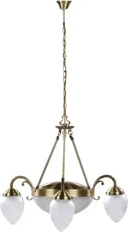 Rabalux csillár e27+e14 2x60w+3x40w fehér/bronz annabella