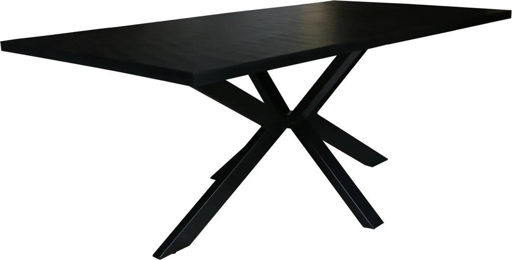 Stílusos étkezőasztal Shayla Galaxy 200 cm fekete