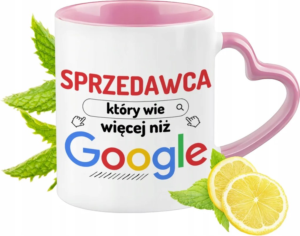 Bögre Eladó Rózsaszín Szív Alakú Füllel Kávé Ajándék