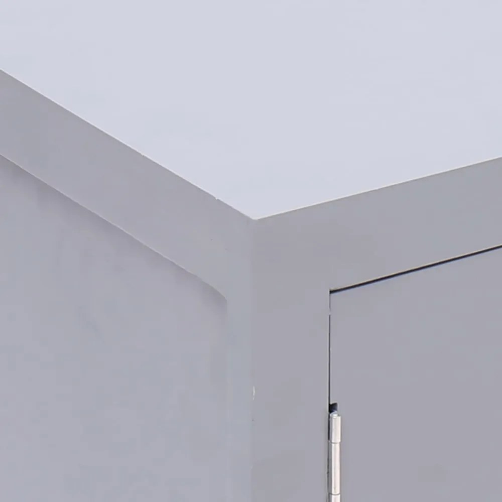 vidaXL szürke császárfa éjjeliszekrény 38 x 28 x 52 cm