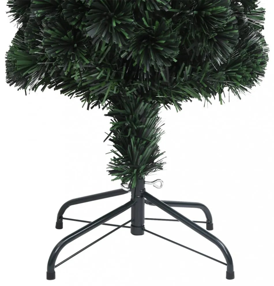 száloptikás vékony műkarácsonyfa talppal 180 cm