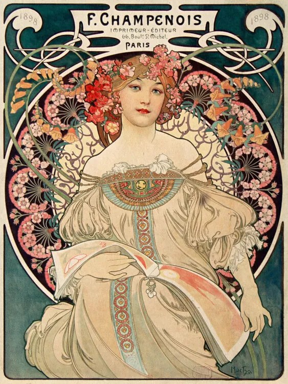 Reprodukció F. Champenois, Alfons Mucha